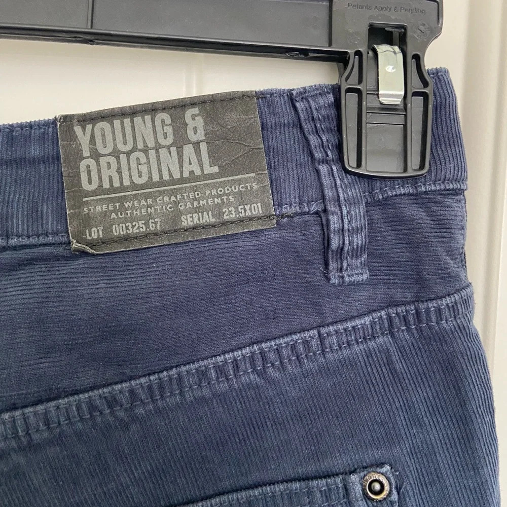 H&M girl’s navy corduroy pants — size 12/13 youth - Picture 5 of 8